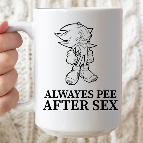 Sonic Always Pee After Sex Ceramic Mug Oz Tee For Sports