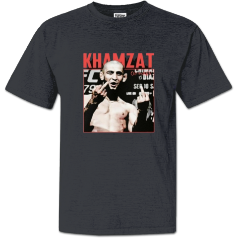 Khamzat Chimaev Middle Finger Premium Dyed Heavyweight T-Shirt