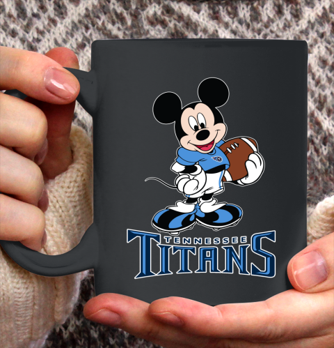 NFL Football Tennessee Titans Cheerful Mickey Mouse Shirt Ceramic Mug 15oz