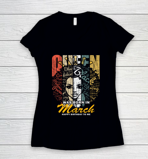 Womens Queens Are Born In March Shirts For Women - Birthday Girl T-Shirt