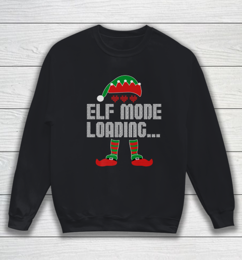 Elf Mode Loading Funny Christmas Pajama Video Gamer Sweatshirt