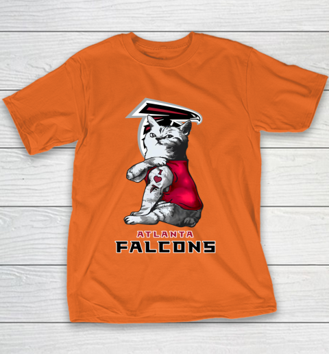 NFL Football My Cat Loves Atlanta Falcons Youth T-Shirt 4