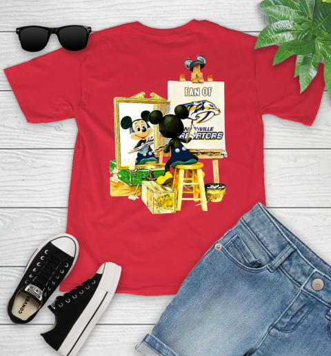 NHL Hockey Nashville Predators Mickey Drawing Shirt 104