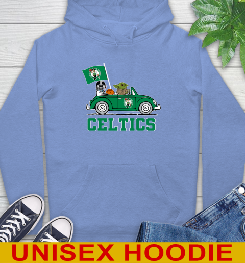 NBA Basketball Boston Celtics Darth Vader Baby Yoda Driving Star Wars Shirt Hoodie 11