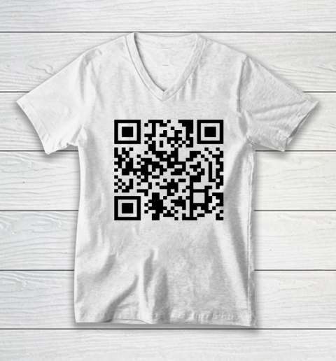 Trump Dance Troll QR Funny President Trump Dance Code V-Neck T-Shirt