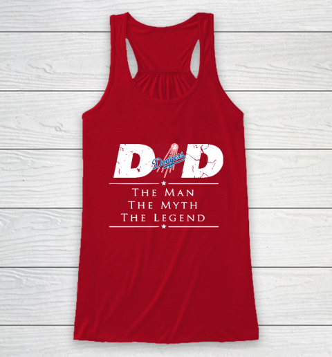 Los Angeles Dodgers MLB Baseball Dad The Man The Myth The Legend Racerback Tank 4