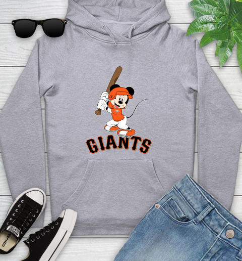 MLB Baseball San Francisco Giants Cheerful Mickey Mouse Shirt Youth Hoodie 6