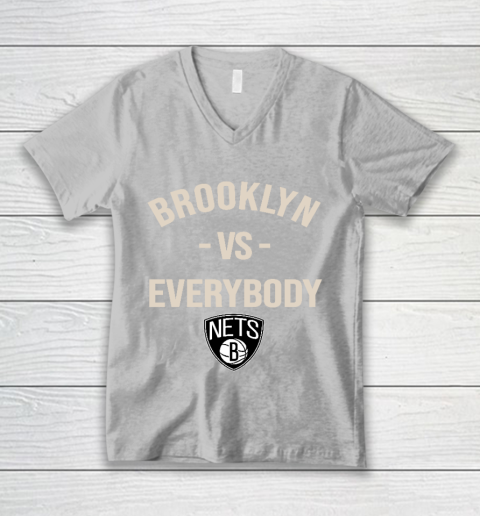 Brooklyn Nets Vs Everybody V-Neck T-Shirt 3