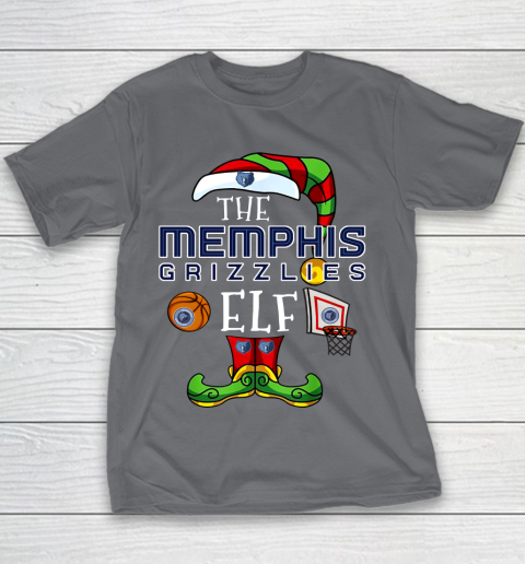 Memphis Grizzlies Christmas ELF Funny NBA Youth T-Shirt 5