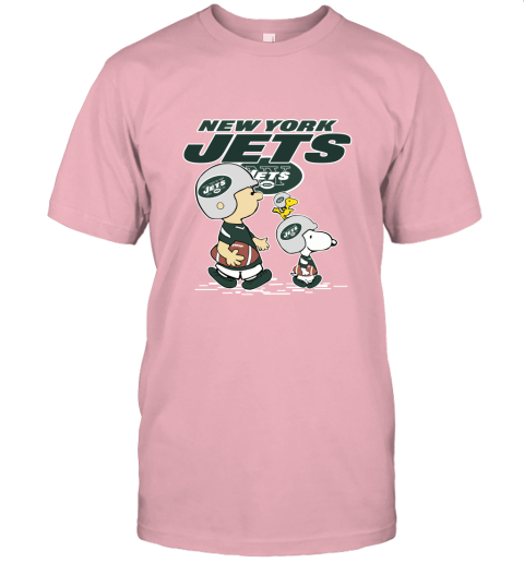 New York Jets Let's Play Football Together Snoopy NFL Unisex Jersey Tee