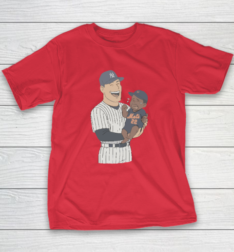 Yankees Holding Crying Mets Baby Youth T-Shirt 7