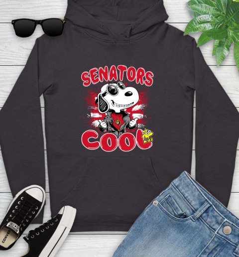 NHL Hockey Ottawa Senators Cool Snoopy Shirt Youth Hoodie 6