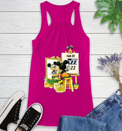 NBA Basketball Utah Jazz Mickey Drawing Shirt 41