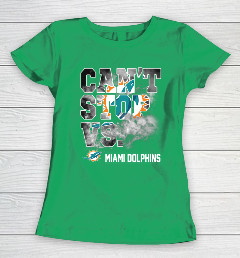 NFL Miami Dolphins Can't Stop Vs Women's T-Shirt 5
