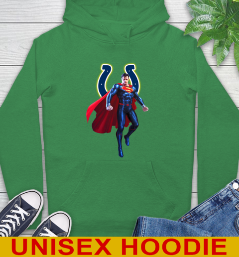 NFL Superman DC Sports Football Indianapolis Colts Hoodie 8