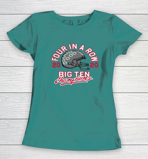 OSU 2020 Big Ten Champions 2020 Four In A Row Women's T-Shirt 10