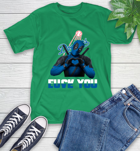 MLB Los Angeles Dodgers Deadpool Love You Fuck You Baseball Sports T-Shirt 7