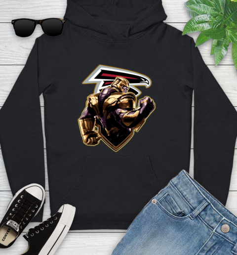 NFL Thanos Avengers Endgame Football Sports Atlanta Falcons Youth Hoodie 2
