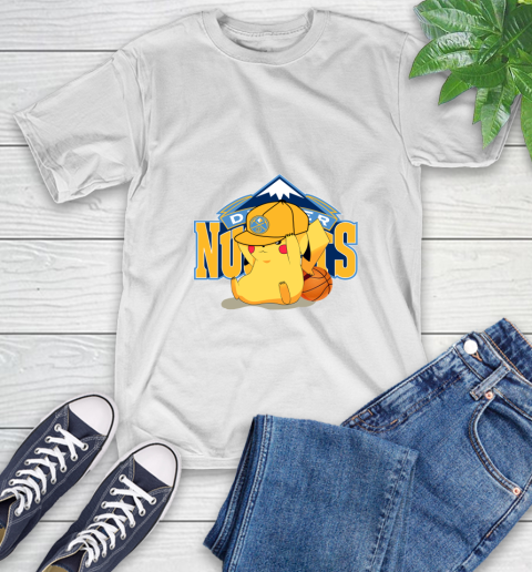 NBA Pikachu Basketball Sports Denver Nuggets T-Shirt