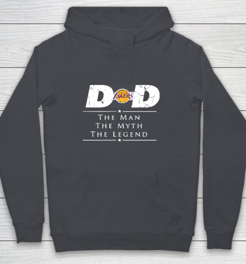 Los Angeles Lakers NBA Basketball Dad The Man The Myth The Legend Youth Hoodie 5