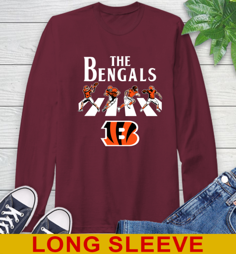 NFL Football Cincinnati Bengals The Beatles Rock Band Shirt Long Sleeve T-Shirt 7