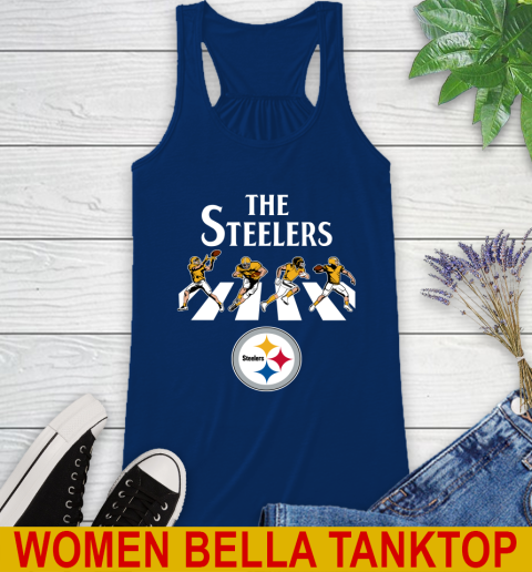 NFL Football Pittsburgh Steelers The Beatles Rock Band Shirt Racerback Tank 7