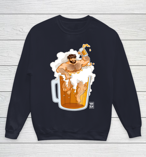 ADAM LIKES A BIG BEER LGBT Gay Pride Youth Sweatshirt 2