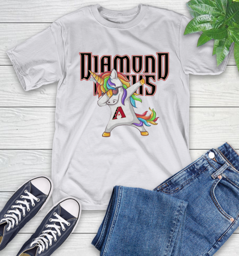 Arizona Diamondbacks MLB Baseball Funny Unicorn Dabbing Sports T-Shirt 24