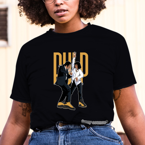 Air Jordan 13 Low Chutney Matching Sneaker Tshirt Pulp Fiction Dance Black and Chutney Jordan Shirt