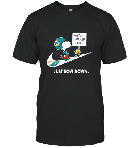 NFL Miami Dolphins Are Number One – NIKE Just Bow Down Snoopy