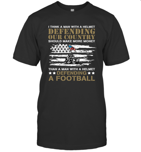 Remember And Honor Veterans T shirt Man With A Helmet Defending Our Country