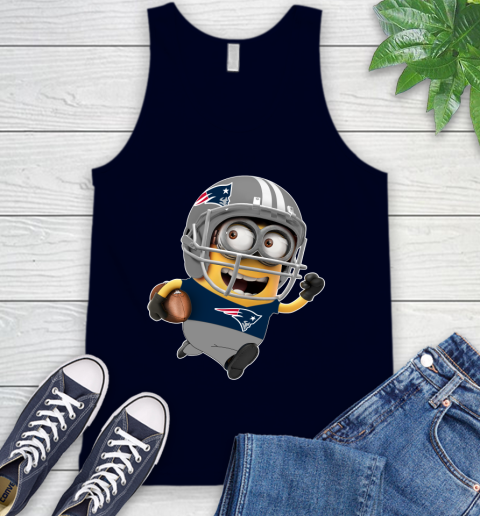NFL New England Patriots Minions Disney Football Sports Tank Top 3