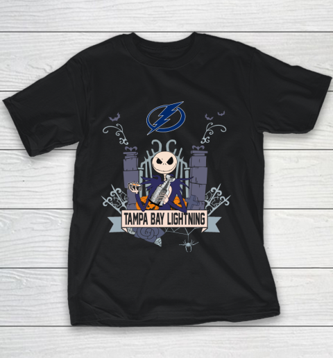 Tampa Bay Lightning Stanley Cup Champions 2020 Jack Skellington Halloween Youth T-Shirt