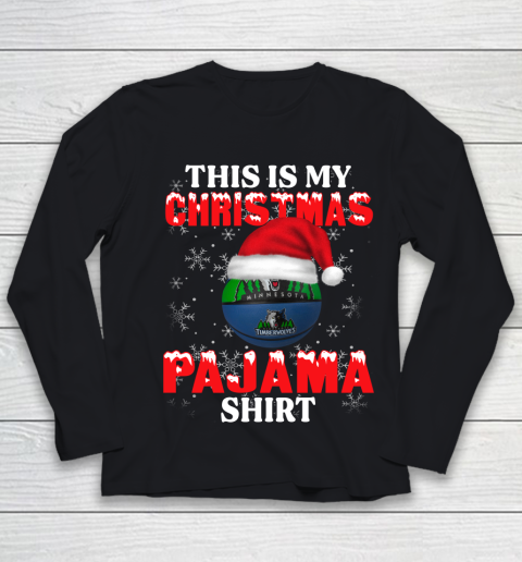 Minnesota Timberwolves This Is My Christmas Pajama Shirt NBA Youth Long Sleeve