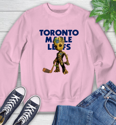 Toronto Maple Leafs NHL Hockey Groot Marvel Guardians Of The Galaxy Sweatshirt 9