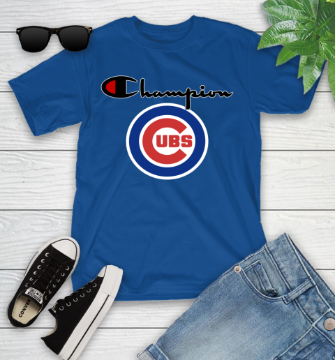 MLB Baseball Chicago Cubs Champion Shirt Youth T-Shirt 6