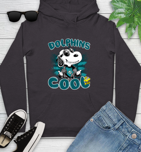 NFL Football Miami Dolphins Cool Snoopy Shirt Youth Hoodie 6