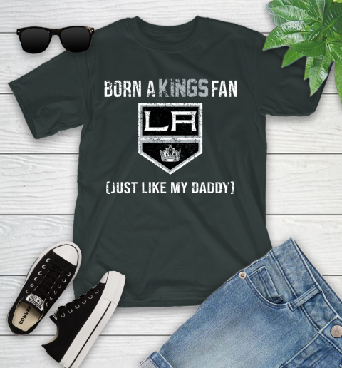NHL Los Angeles Kings Hockey Loyal Fan Just Like My Daddy Shirt Youth T-Shirt 5