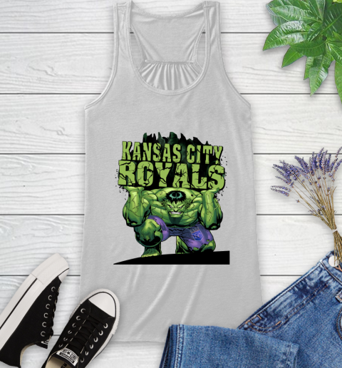 Kansas City Royals MLB Baseball Incredible Hulk Marvel Avengers Sports Racerback Tank