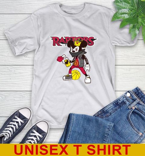 Toronto Raptors NBA Basketball Mickey Peace Sign Sports T-Shirt 12