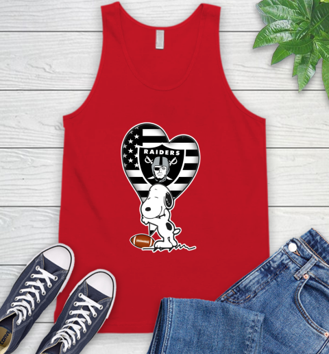 Oakland Raiders NFL Football The Peanuts Movie Adorable Snoopy Tank Top 6