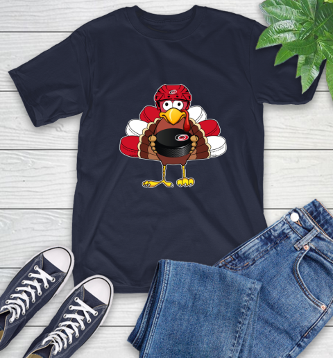 Carolina Hurricanes Turkey Thanksgiving Day T-Shirt 4