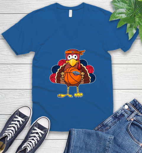 New Orleans Pelicans Turkey thanksgiving day V-Neck T-Shirt 6