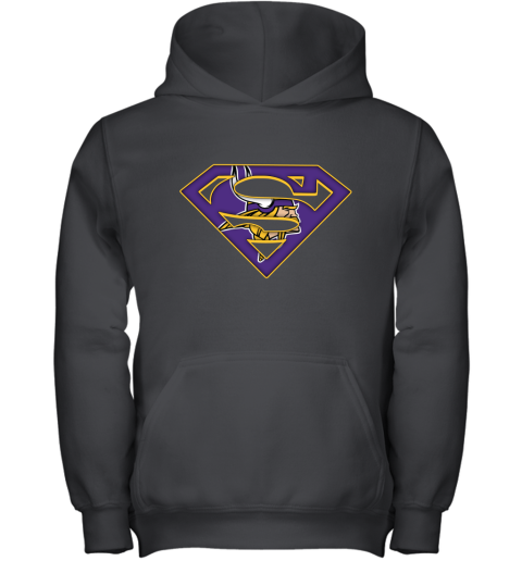 We Are Undefeatable The Minnesota Vikings x Superman NFL Youth Hoodie