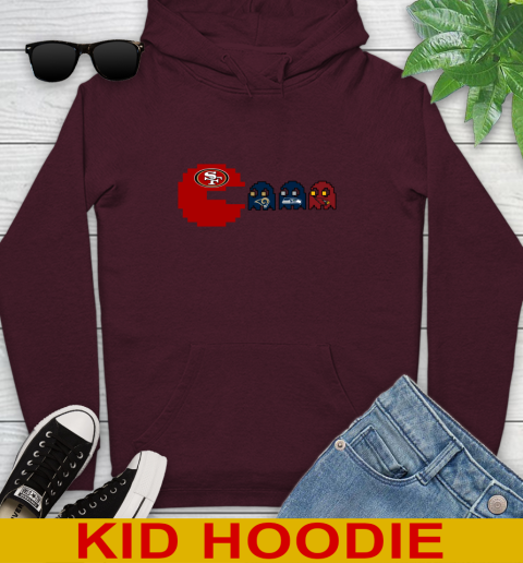 San Francisco 49ers NFL Football Pac Man Champion Youth Hoodie 7