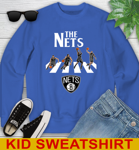 NBA Basketball Brooklyn Nets The Beatles Rock Band Shirt Youth Sweatshirt 6