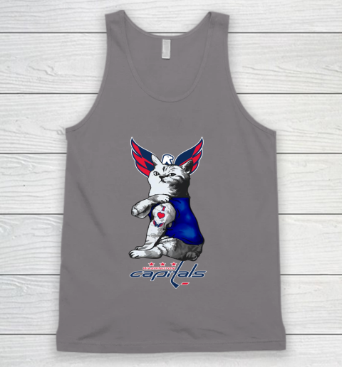 NHL My Cat Loves Washington Capitals Hockey Tank Top 6