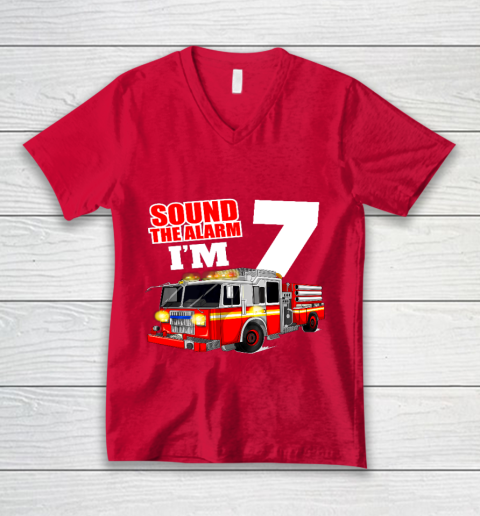 Boy's 4 Year Old Fire Truck Birthday Tee