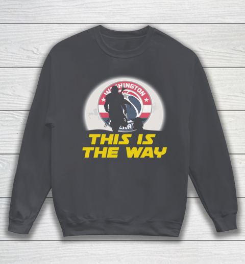 Washington Wizards NBA Basketball Star Wars Yoda And Mandalorian This Is The Way Sweatshirt 4