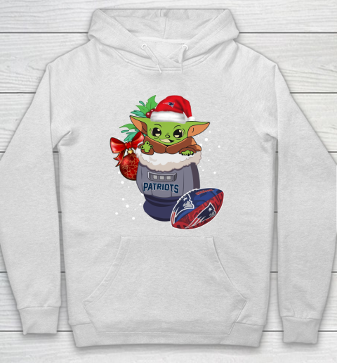 New England Patriots Christmas Baby Yoda Star Wars Funny Happy NFL Hoodie